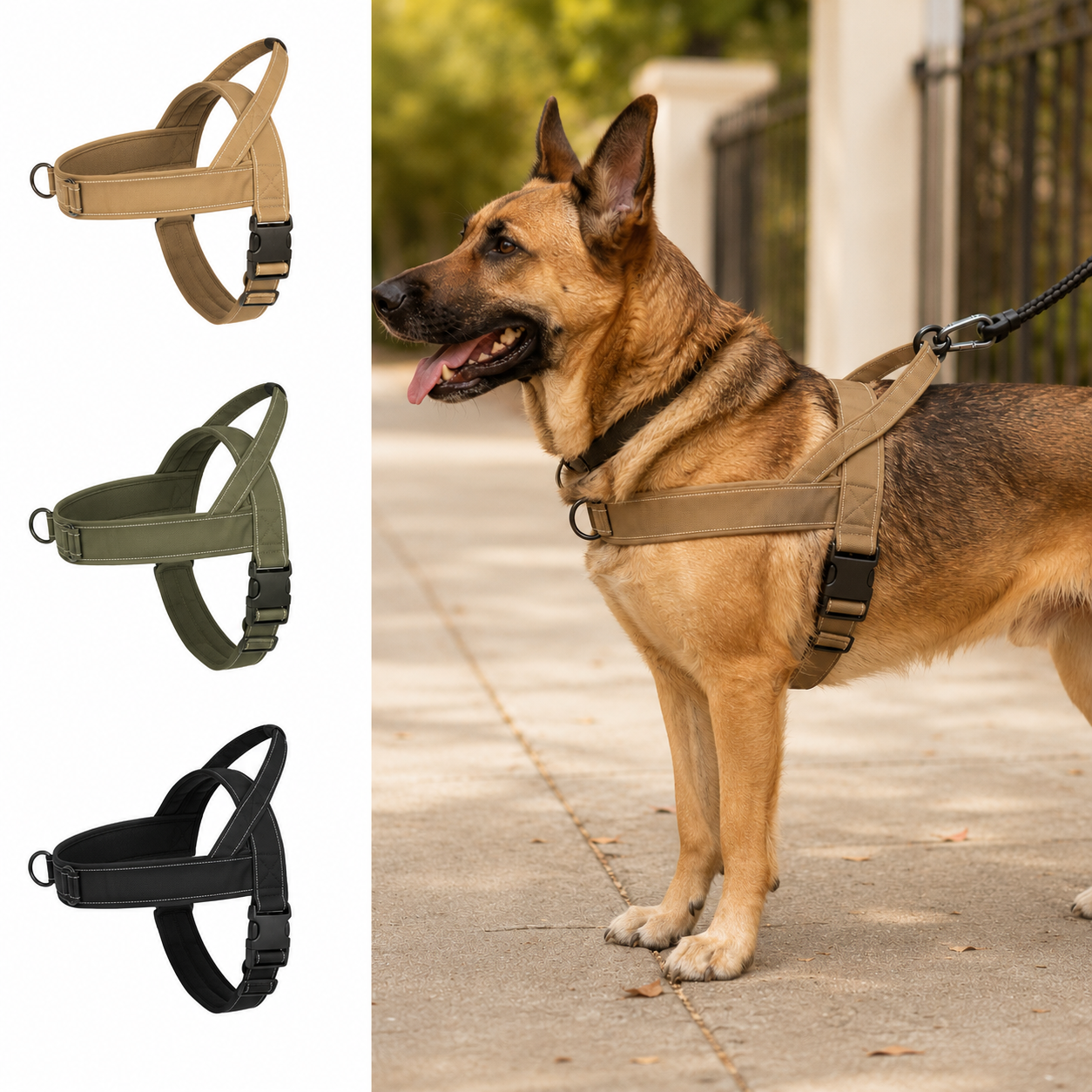 PupViva Tactical No-Pull Harness