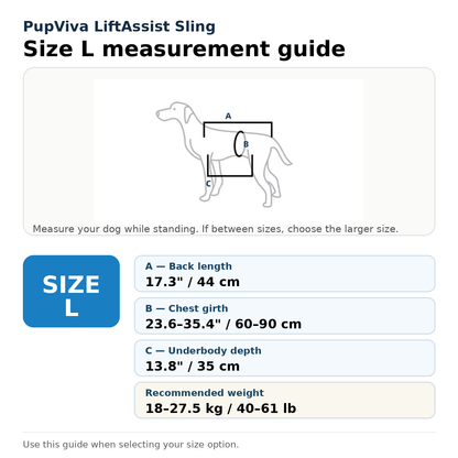 PupViva LiftAssist Sling